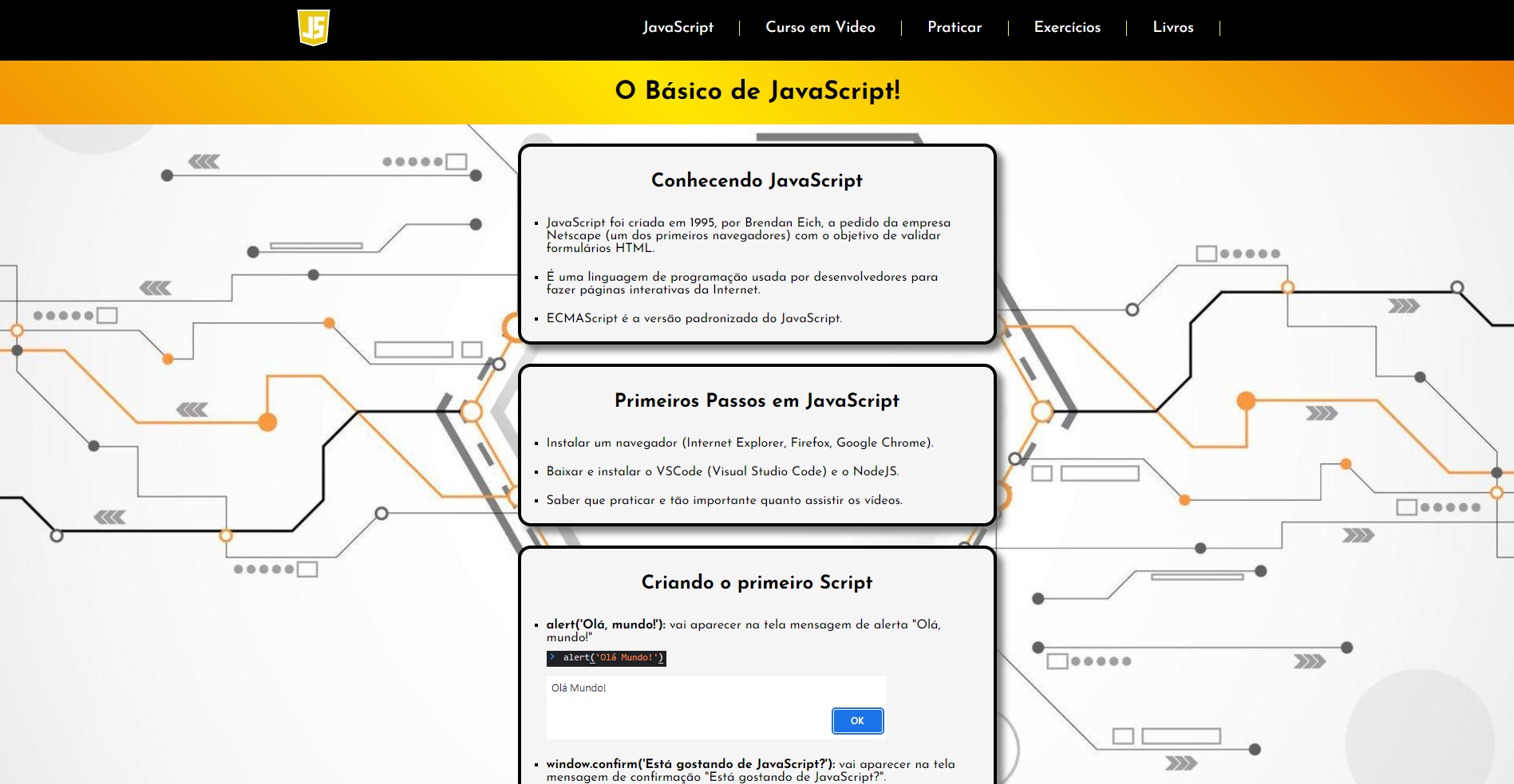 Imagem página JavaScript